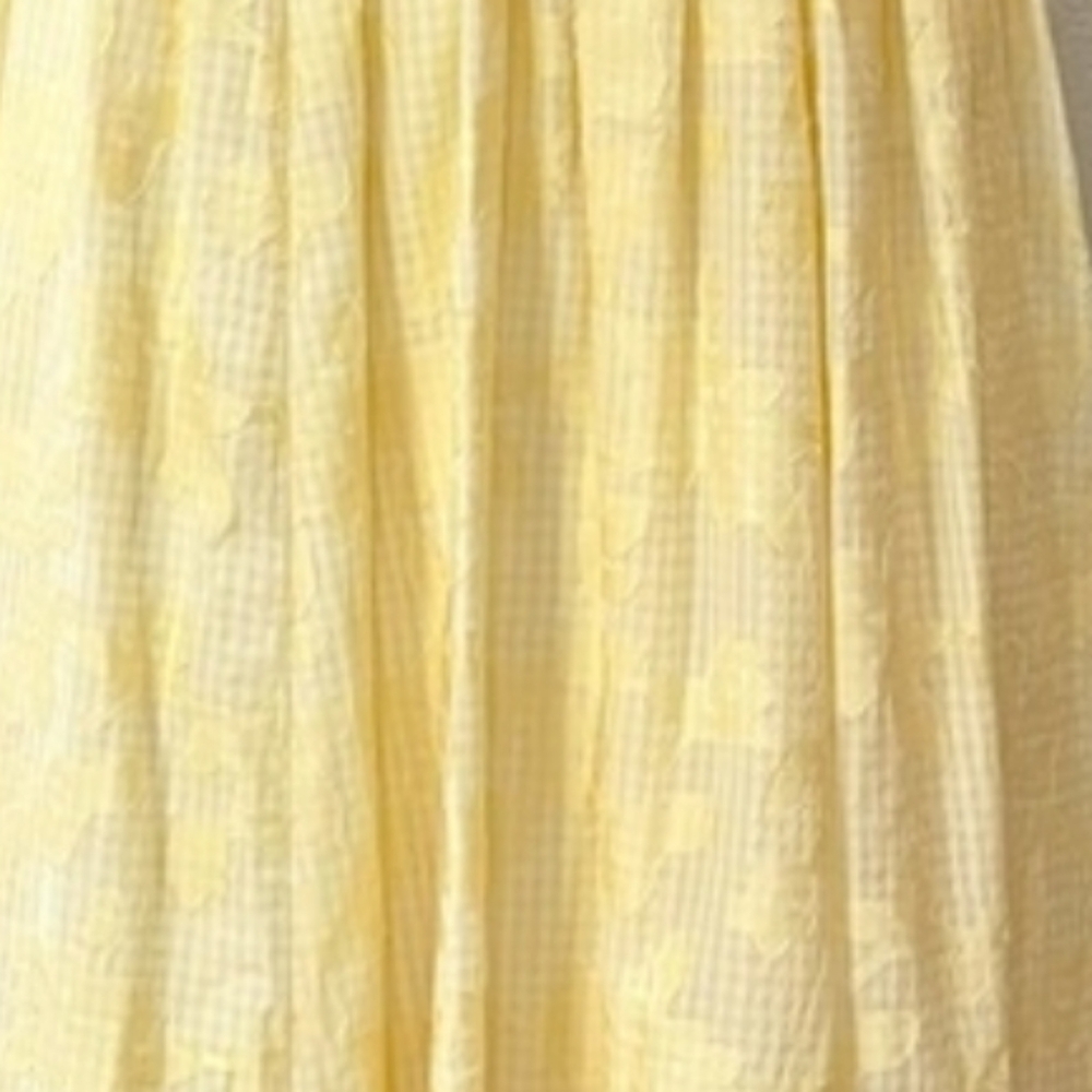 Rachel Parcell Women's Yellow Burnt-out Gingam Midi Dress - Picture 12 of 14